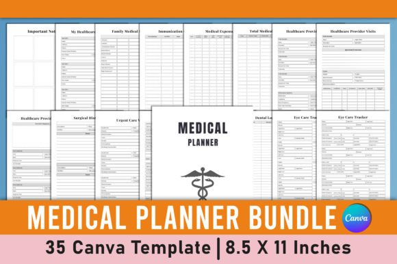 Download Medical Planner Bundle Canva Template - Premium Resources