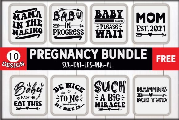 Download Pregnancy  SVG Bundle Free - Pregnancy Collection